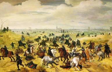 A leckerbeetjei csata, 1600 (panel) (77047-es pár)